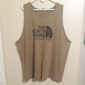 Alstyle The North Shore Hale'iwa Hawaii Tank Top Brown Logo Size 3xl